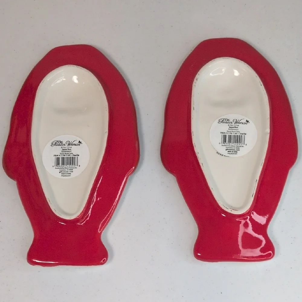 Spoon Rest Set of 2 Pioneer Woman Charlie the Dog New - Picture 2 of 2
